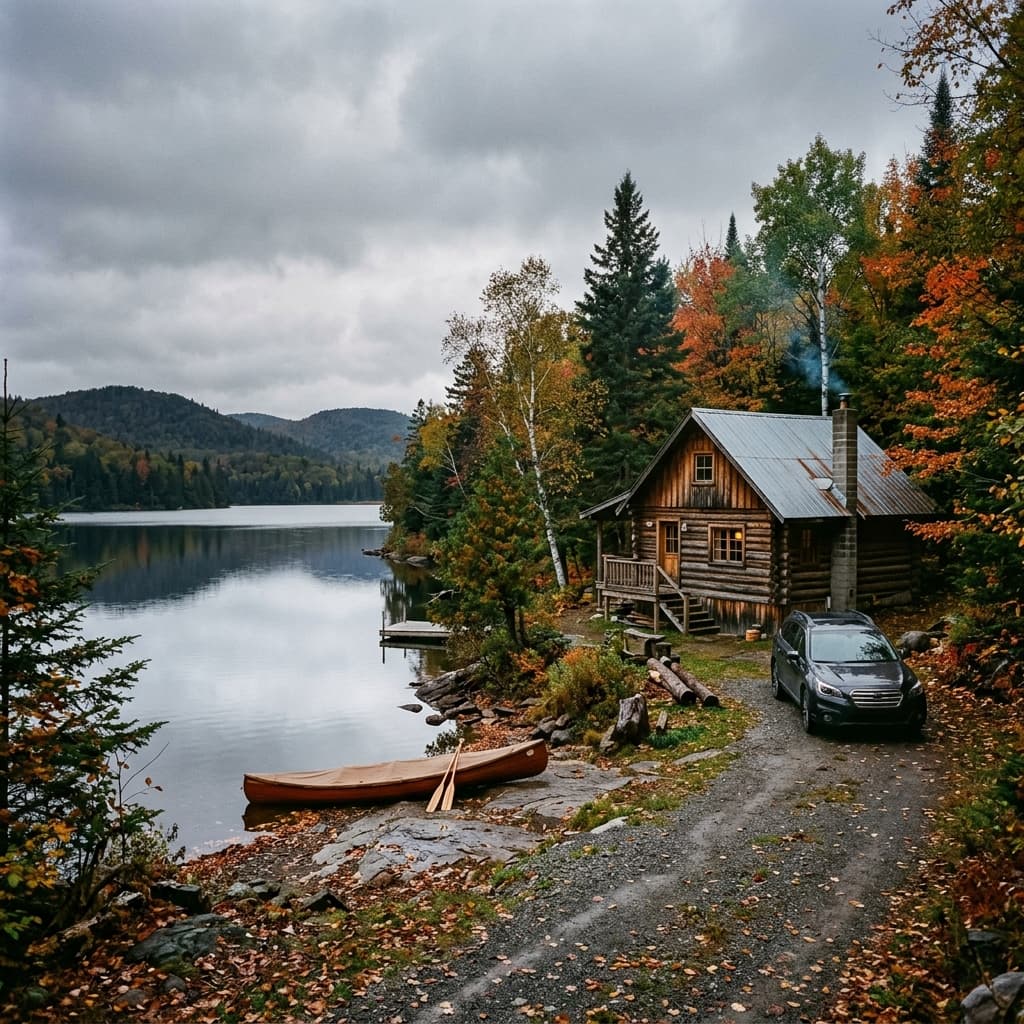 Quebec scenery background